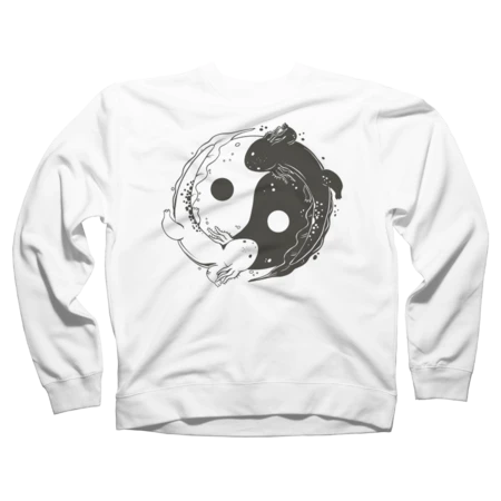 Axolotl yin yang by DesignStudio13