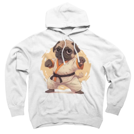I Just Really Like Pug Dogs Funny Karate Ninja by DesignStudio13