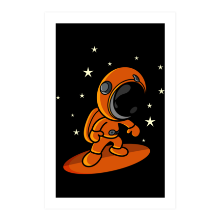 Surfing Astronaut by indhikacreative