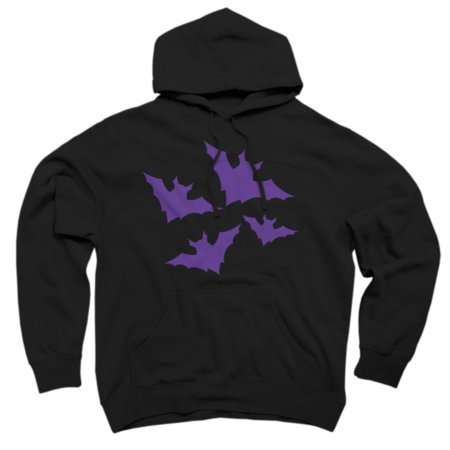 Halloween purple bats cool spooky silhouette pattern by PLdesign