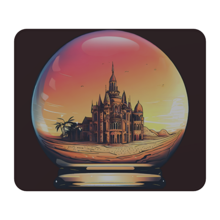 Sahara Sunset Castle Sphere by DRXDesign