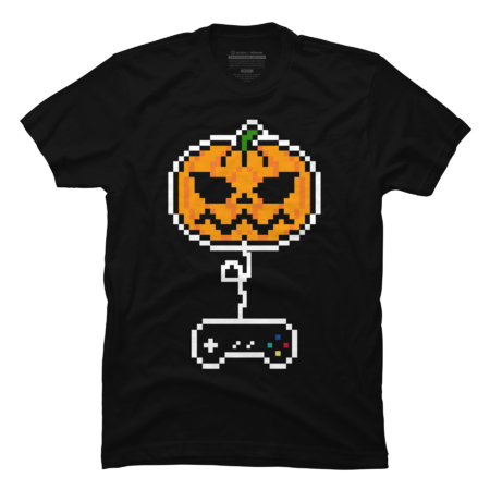 Halloween Jack O Lantern Pixelated Gaming by pikashop