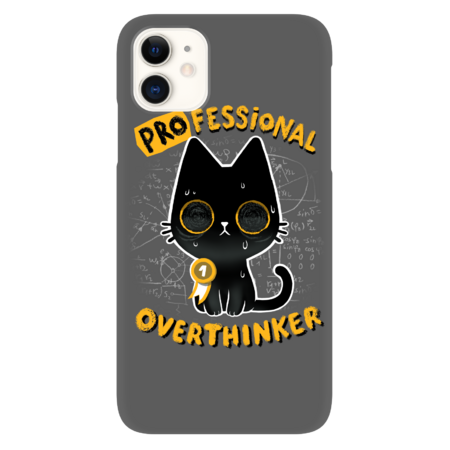 Professional Overthinker - Cute Cat overthinking everything by BlancaVidal