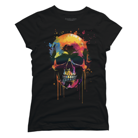 Colorful Skull 6 by Honeybee1312