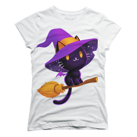 Witch cat - Black magic cat - cute spooky by BlancaVidal