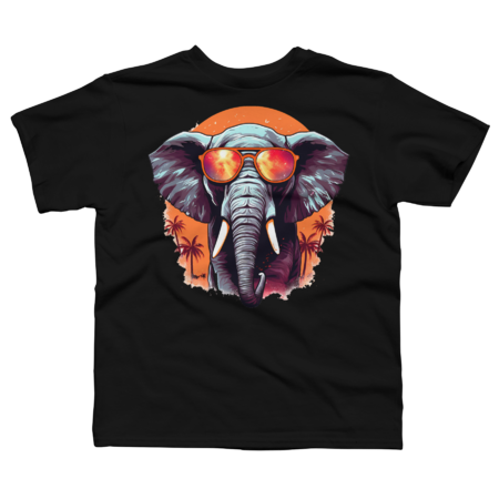 Funny Elephant With Sunglasses by AlexaGoodies