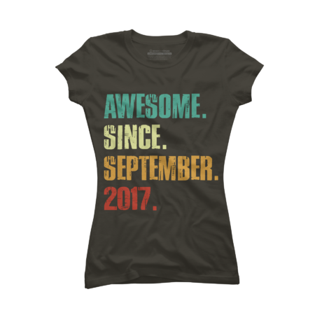 Kids 6 Year Old Awesome Since September 2017 by pikashop