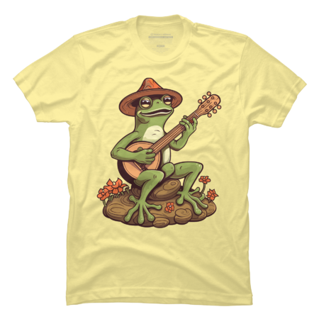 Frog playing banjo by wpapme