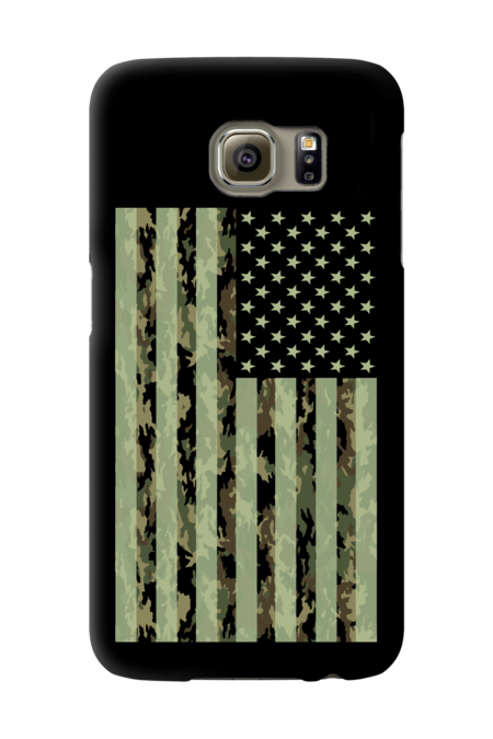 Camo American Flag USA Military Army Camouflage Woods by crisp1pronunciation