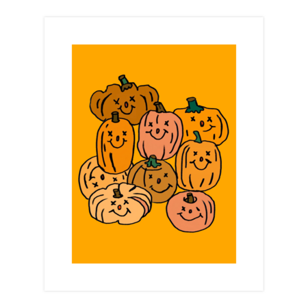 Halloween Pumpkins T-Shirt by bukko