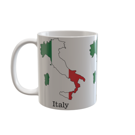 Italy's Flag Within Its Map - Souvenir Collection by RamyHefny