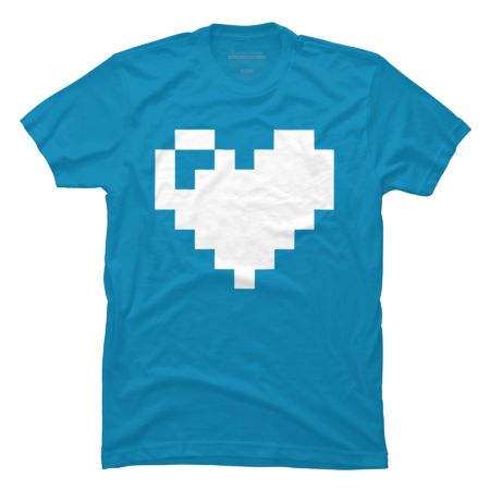 Pixel Heart, cute 8 bits pixel art retro game arcade style