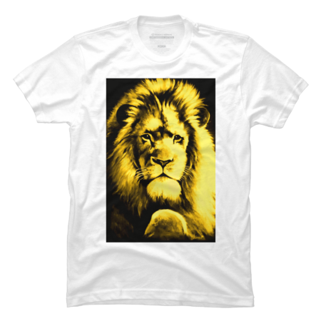 Lion - Painting in Yellow by AnnelyKarron