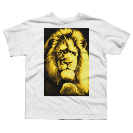 Lion - Painting in Yellow by AnnelyKarron