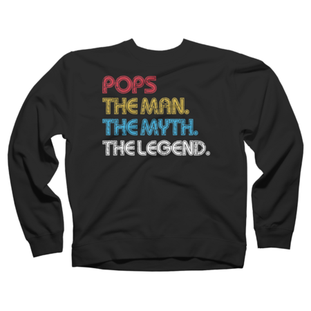 Pops The Man The Myth The Legend Funny Fathers Day Gifts by Azim2