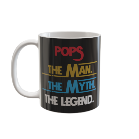 Pops The Man The Myth The Legend Funny Fathers Day Gifts by Azim2