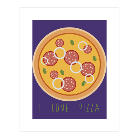 I love pizza by julianamotzko