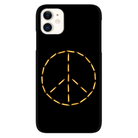 Peace Sign Symbol Hippie Pacifist From Used Ammo by crisp1pronunciation