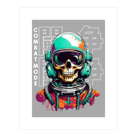 ► Space pilot Skull face Cosmonaut Comrade by Otaizart