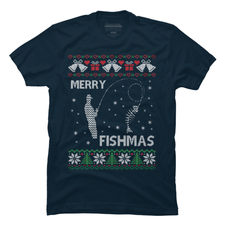 Merry Fishmas Funny Ugly Christmas Gifts by Azim2