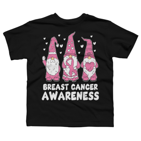 Gnomes Breast Cancer Awareness Peace by DesignGallery