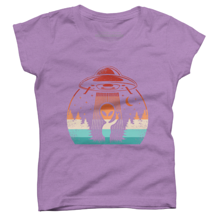 Funny Alien UFO Extraterrestrial Retro Space by TheBurntPencil