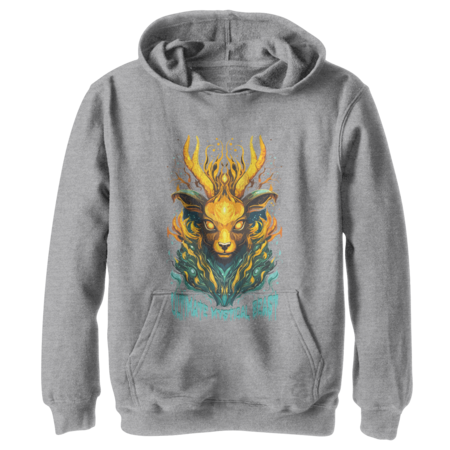 Mystical Golden Stag Tee - Embrace Enchanted Elegance&quot; by inoveka