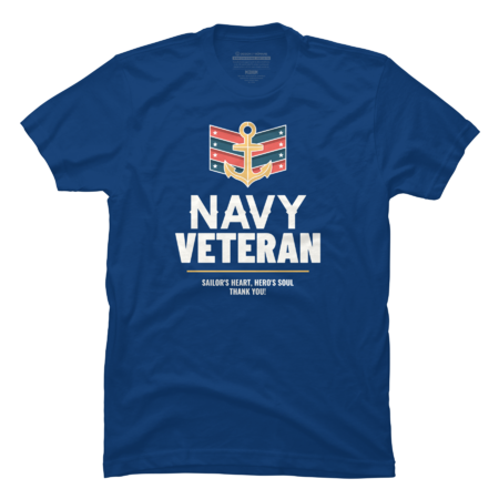 Navy Veteran Sailor's Heart, Hero's Soul Thank You! by MHerardDesigns