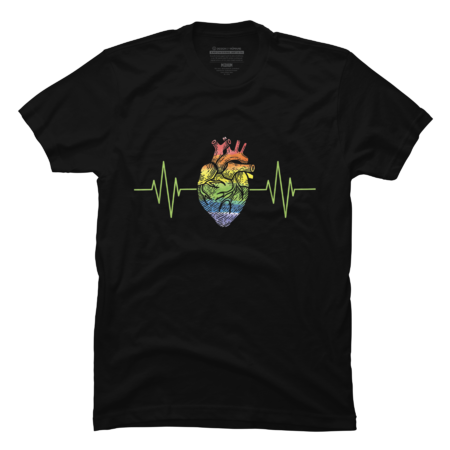 LGBT Anatomical Heart Heartbeat Pride
