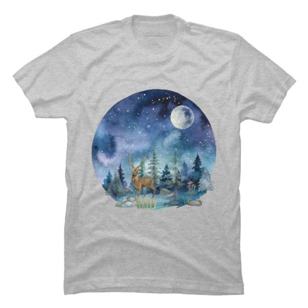Starry Space Forest by LeeLooDesigns