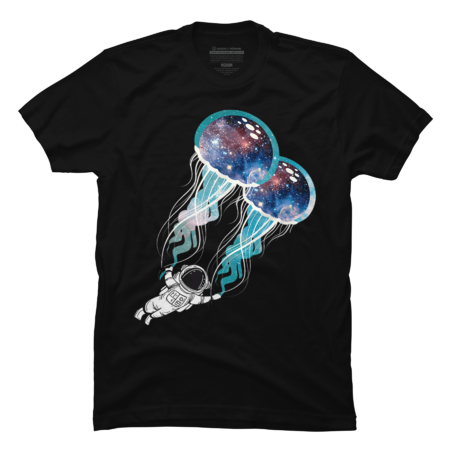 Outer Space Astronaut Jellyfish Galaxy Diver Surfer