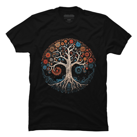 Tree of Life Yin Yang Sacred Geometry Spirit Fashion by Johnsworkshop
