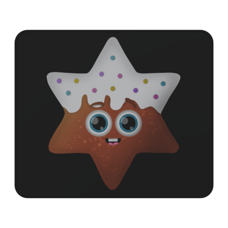 Cute shiny star biscuit with sweet decoration by flunny
