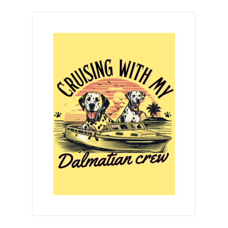 Cruise with my Dalmatian Crew -Hubby and Wife Cruise Lover Gift by varietyhub