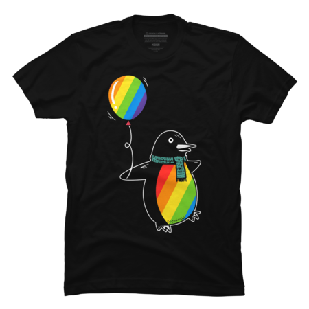 LGBT Gift Idea Gay Pride Rainbow Penguin by GrafiteGauntlet