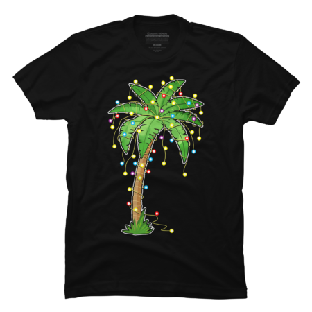 Christmas Palm Tree Tropical Xmas Gift Coconut Lights Pajama by pikashop