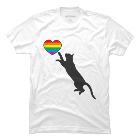 Cat Pride LGBT Heart Rainbow by wiebes