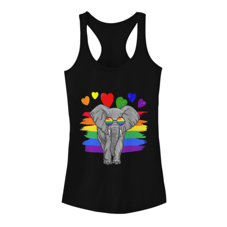 LGBT Elephant Pride Rainbow LGBTQ by hcmus