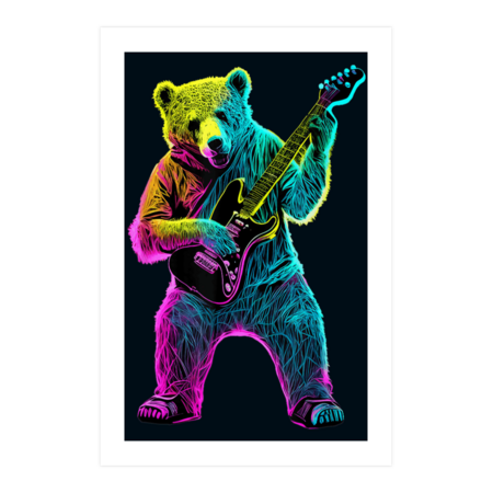 Guitar Bear by sahrearhossen