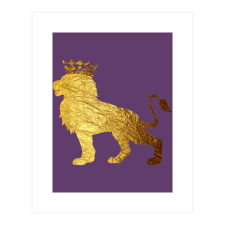 Gold Crown King Lion  for Men-Cool Lions by dominix