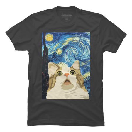 The Cat Starry Night by geekydoog
