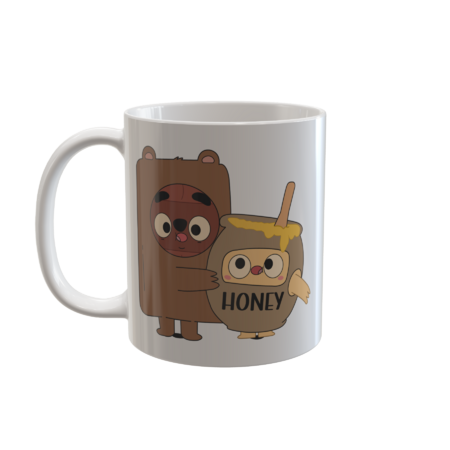 The Bear And The Honey Funny Couple Fizz and Sweetness by EnergyArts
