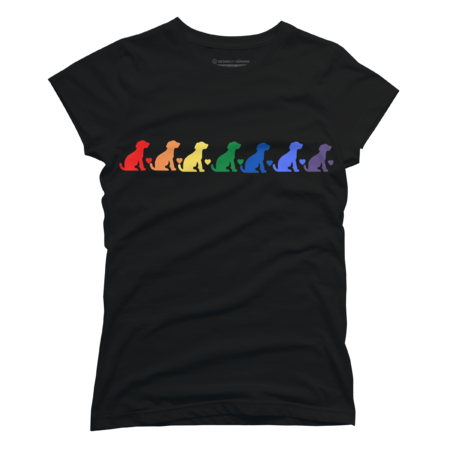 LGBTQ Dog Lovers , Hearts and Rainbow by wiebes