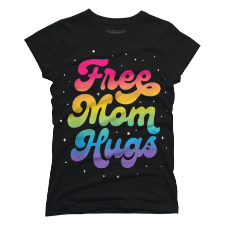 LGBTQ Free Mom Hugs Pride LGBT Rainbow Mother's Day by wiebes