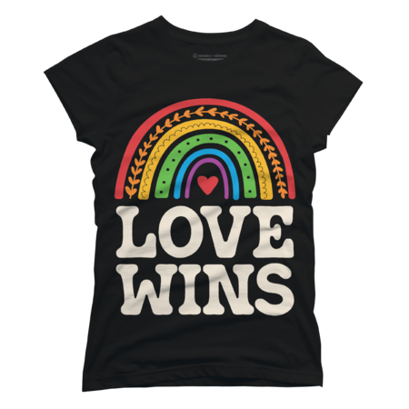 LGBTQ Love Wins Pride LGBT Rainbow Flag by wiebes