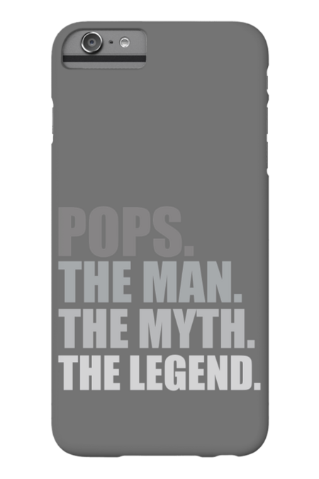 Pops The Man The Myth The Legend Fathers Gift by Browni3