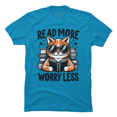 Read More Worry Less Cool Cat by AtlasNasStore