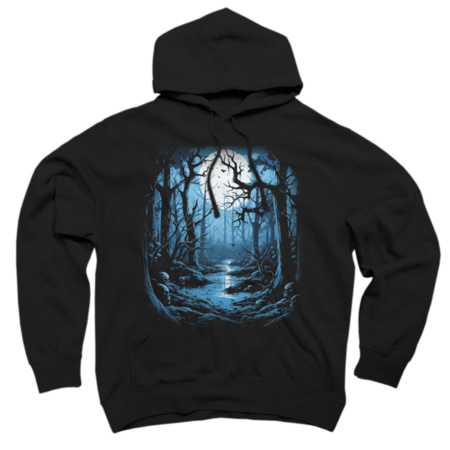 Black Metal Haunted Forest Full Moon Gothic