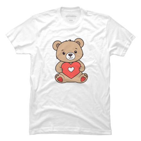 Bear cub with a love symbol by Printodelo