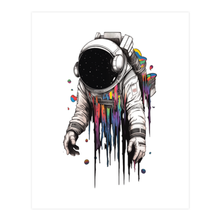astronaut paint by alchemydesign